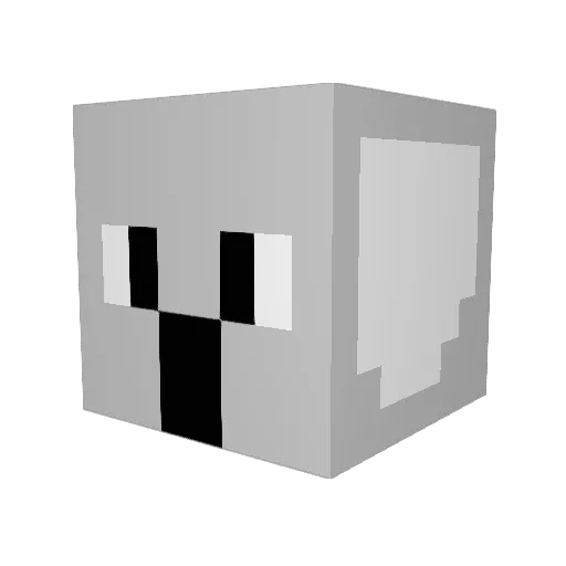 chocolatechomp9 Minecraft avatar head, 3D render