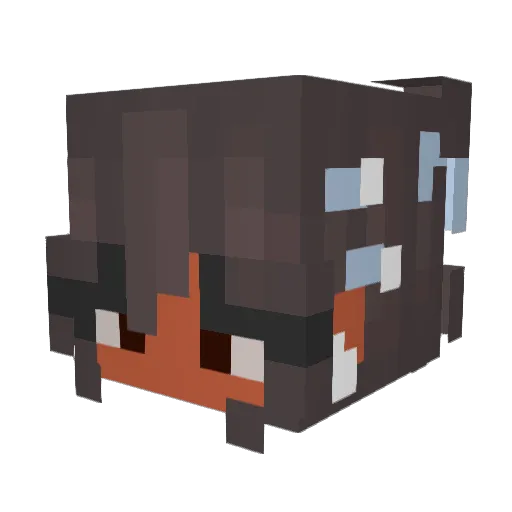 chocolover152 Minecraft avatar head, 3D render
