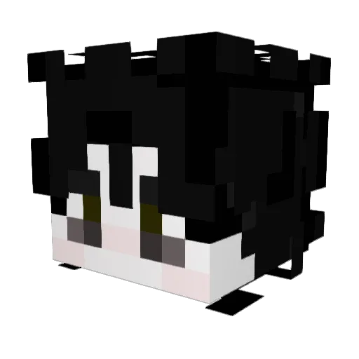 chocomintt Minecraft avatar head, 3D render