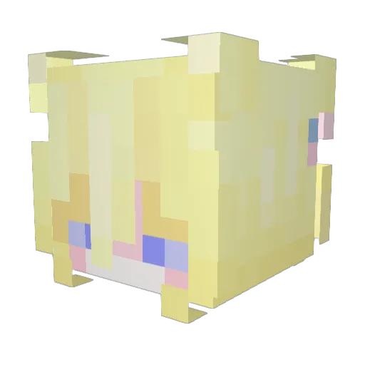 choconbean Minecraft avatar head, 3D render