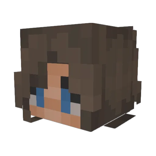 chocopans Minecraft avatar head, 3D render
