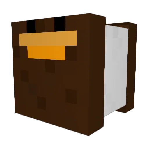 chocopieeee Minecraft avatar head, 3D render