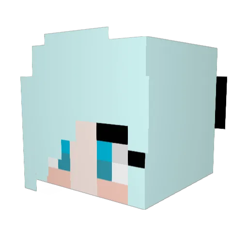 chocopopcorn Minecraft avatar head, 3D render