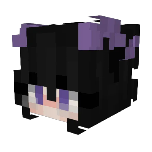 chocosa Minecraft avatar head, 3D render
