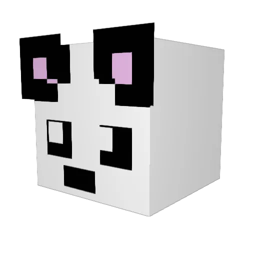 chocosuga Minecraft avatar head, 3D render
