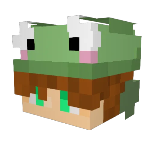 chofus Minecraft avatar head, 3D render