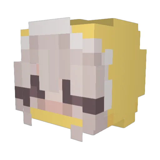 chohhh Minecraft avatar head, 3D render
