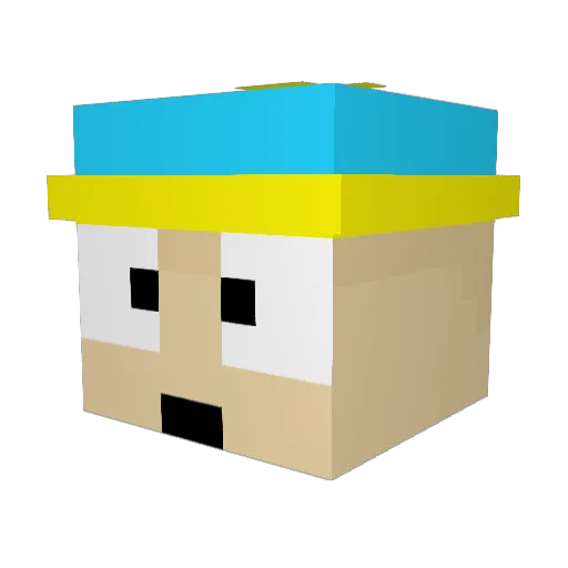choidmaxxer Minecraft avatar head, 3D render