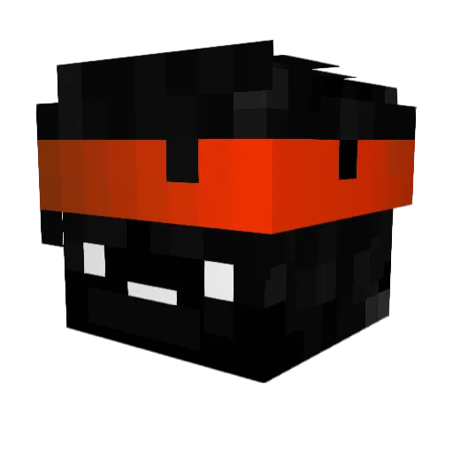 choinoise Minecraft avatar head, 3D render