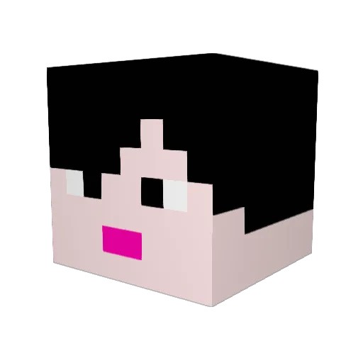 choizang Minecraft avatar head, 3D render
