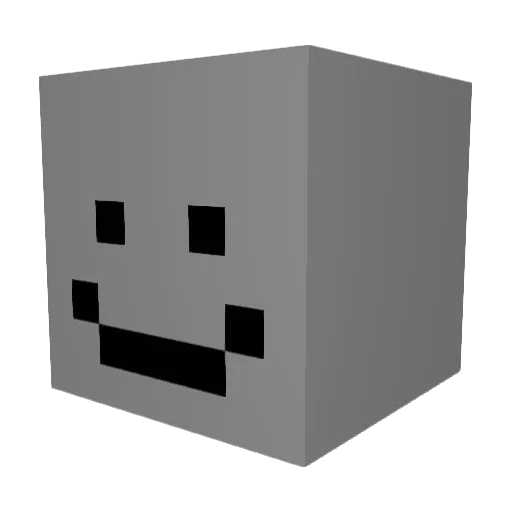 chojoon Minecraft avatar head, 3D render