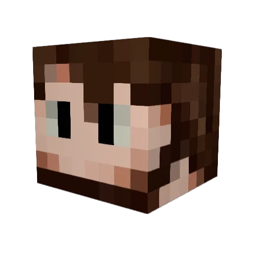 chokitoya Minecraft avatar head, 3D render