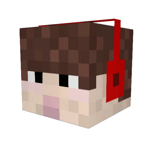 choko4342 Minecraft avatar head, 3D render