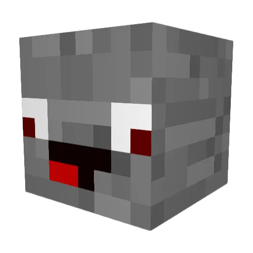 chokofzi Minecraft avatar head, 3D render