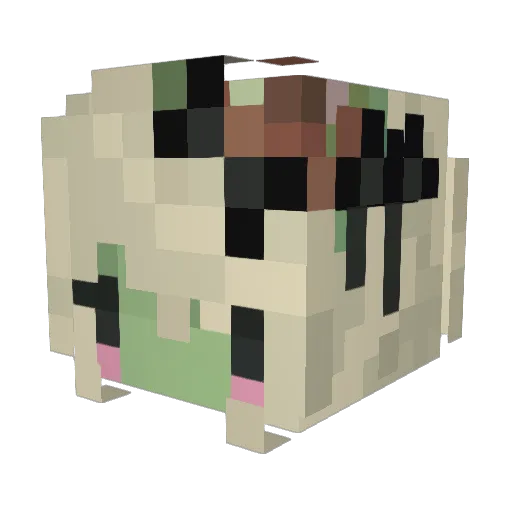 chokokyattto Minecraft avatar head, 3D render
