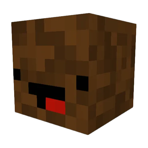 chokolademaden Minecraft avatar head, 3D render