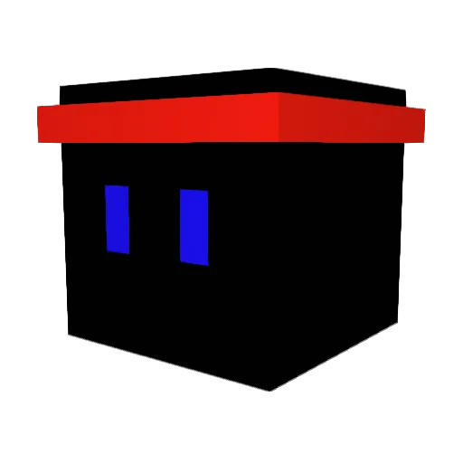 chokoup Minecraft avatar head, 3D render