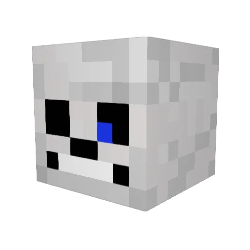 choloe Minecraft avatar head, 3D render