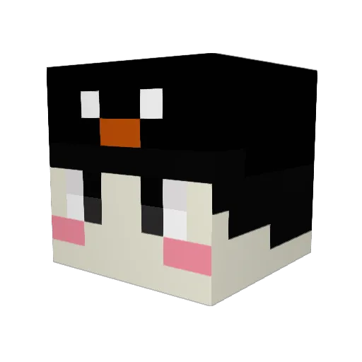 chombb Minecraft avatar head, 3D render