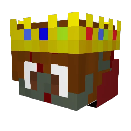 chombolon Minecraft avatar head, 3D render