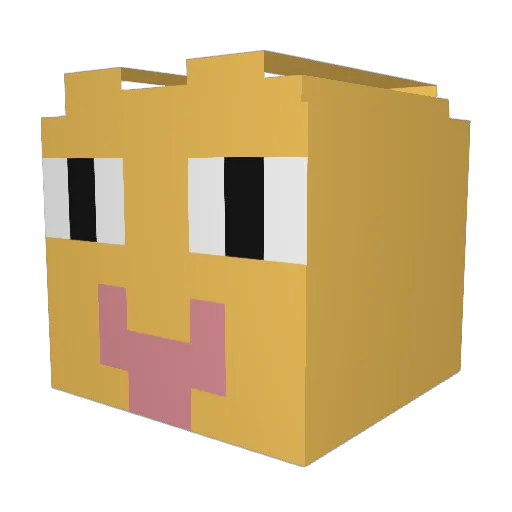 chomikbox Minecraft avatar head, 3D render