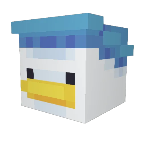 chomikujemy Minecraft avatar head, 3D render