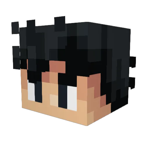 chomper9132 Minecraft avatar head, 3D render