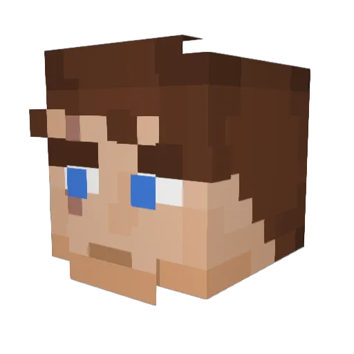chomper_16 Minecraft avatar head, 3D render