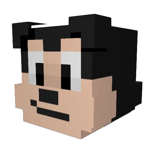 chompertrooper Minecraft avatar head, 3D render