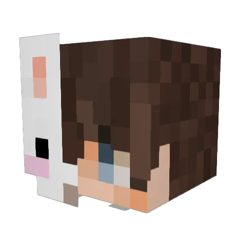 chompins Minecraft avatar head, 3D render