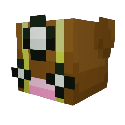 chompppppp Minecraft avatar head, 3D render