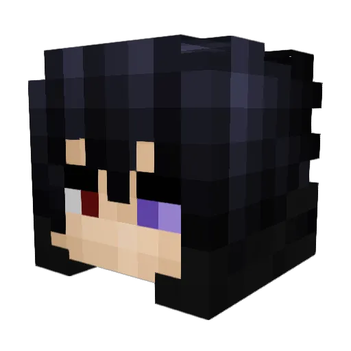 chompverified Minecraft avatar head, 3D render