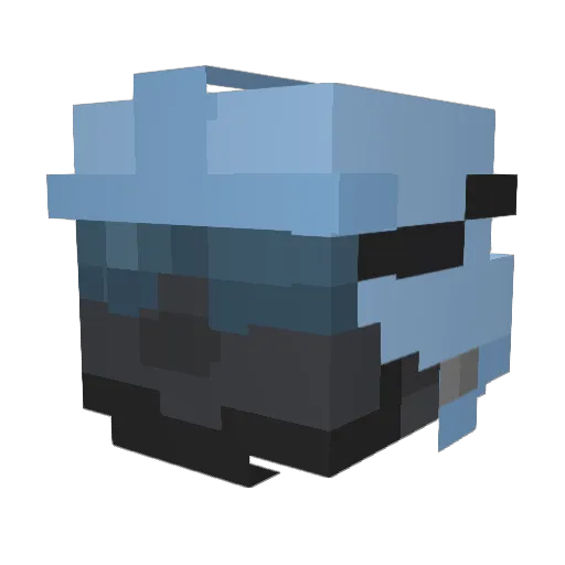 chomsuki Minecraft avatar head, 3D render