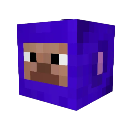chongqbi Minecraft avatar head, 3D render