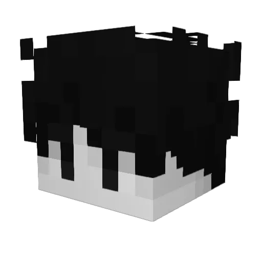 chonjio Minecraft avatar head, 3D render