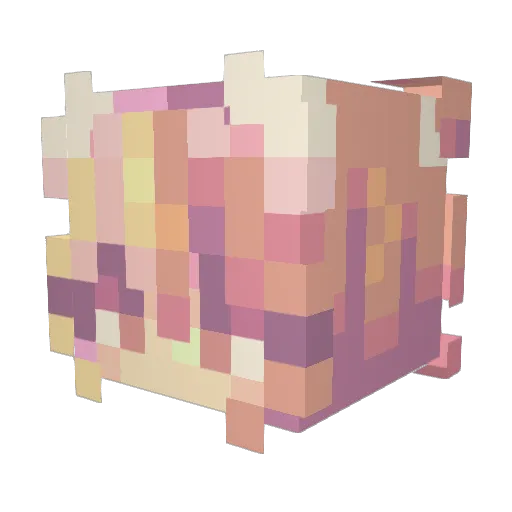 chonkbonky Minecraft avatar head, 3D render