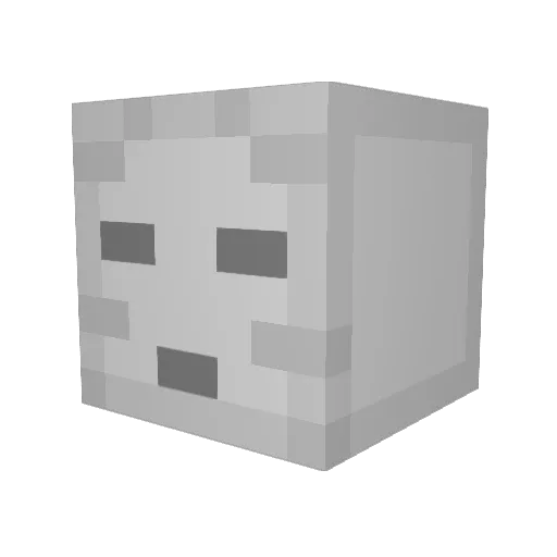chonkse Minecraft avatar head, 3D render