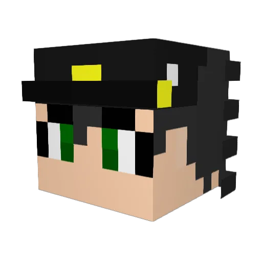 chonmo Minecraft avatar head, 3D render