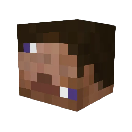 chonnis_ Minecraft avatar head, 3D render
