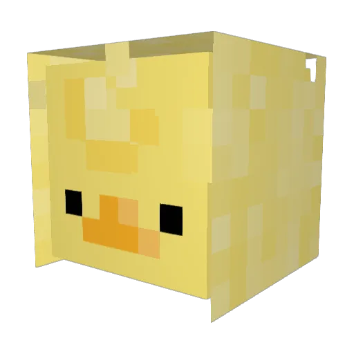 choocadoo Minecraft avatar head, 3D render