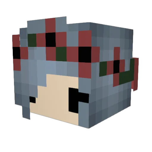 chook2012 Minecraft avatar head, 3D render
