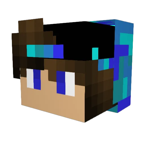 chookchasers Minecraft avatar head, 3D render