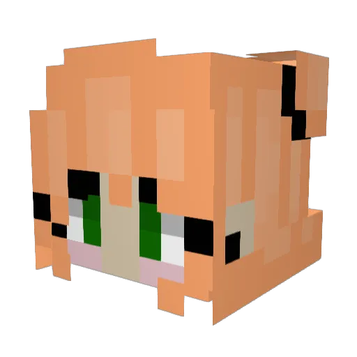 choomieballs Minecraft avatar head, 3D render