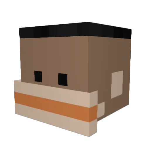 choomior Minecraft avatar head, 3D render