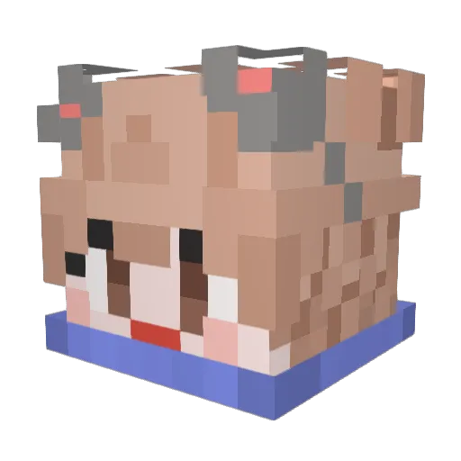 choonrye Minecraft avatar head, 3D render