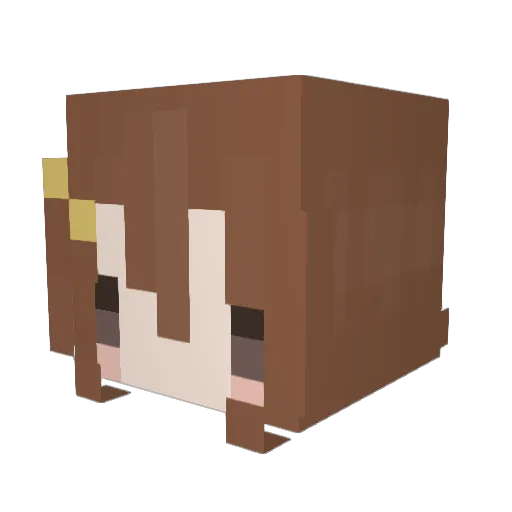 chopeh Minecraft avatar head, 3D render