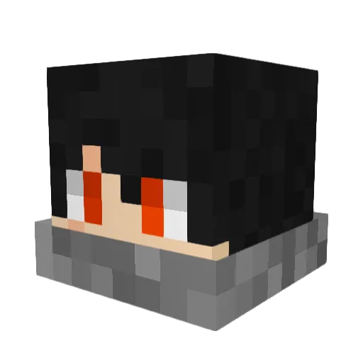 chopermilk87 Minecraft avatar head, 3D render