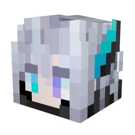 chopinxz Minecraft avatar head, 3D render