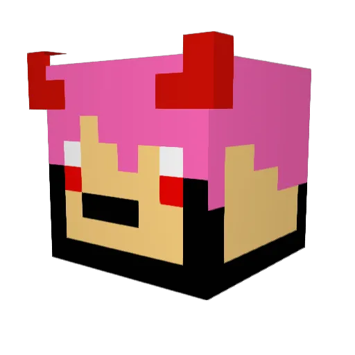 choplen Minecraft avatar head, 3D render
