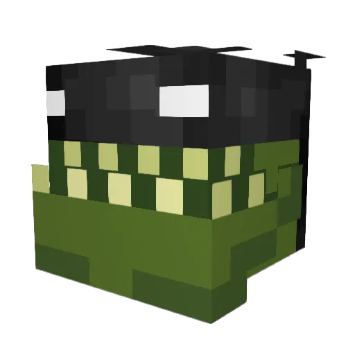 chopmers Minecraft avatar head, 3D render